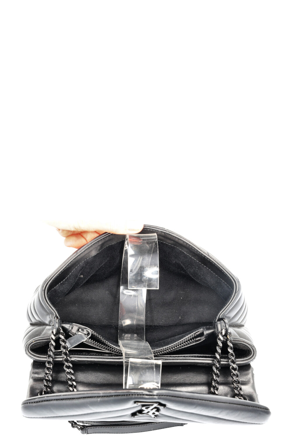 SAINT LAURENT LouLou Crossbody Bag Full Black