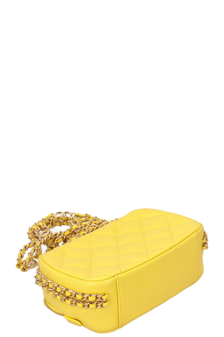 CHANEL Crossbody Bag Caviar Yellow