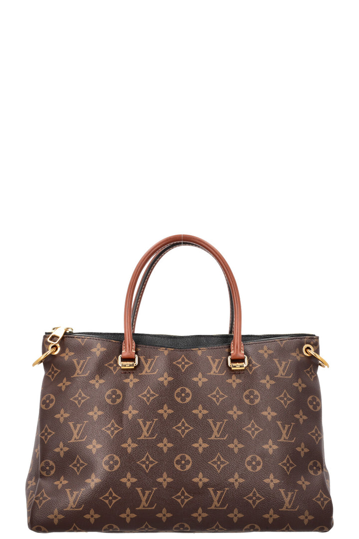 LOUIS VUITTON Pallas Tote Bag MNG Canvas