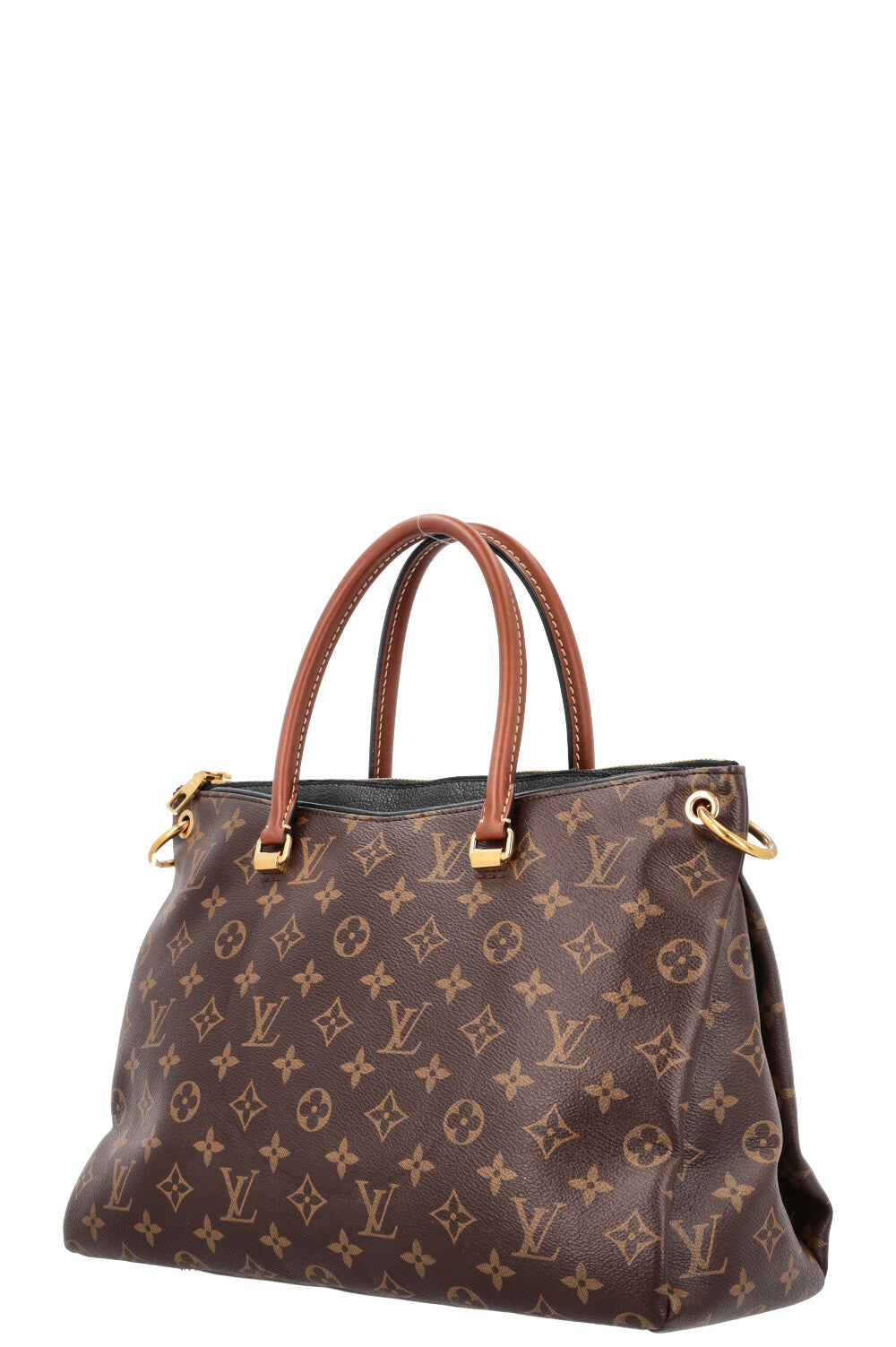 LOUIS VUITTON Pallas Tote Bag MNG Canvas