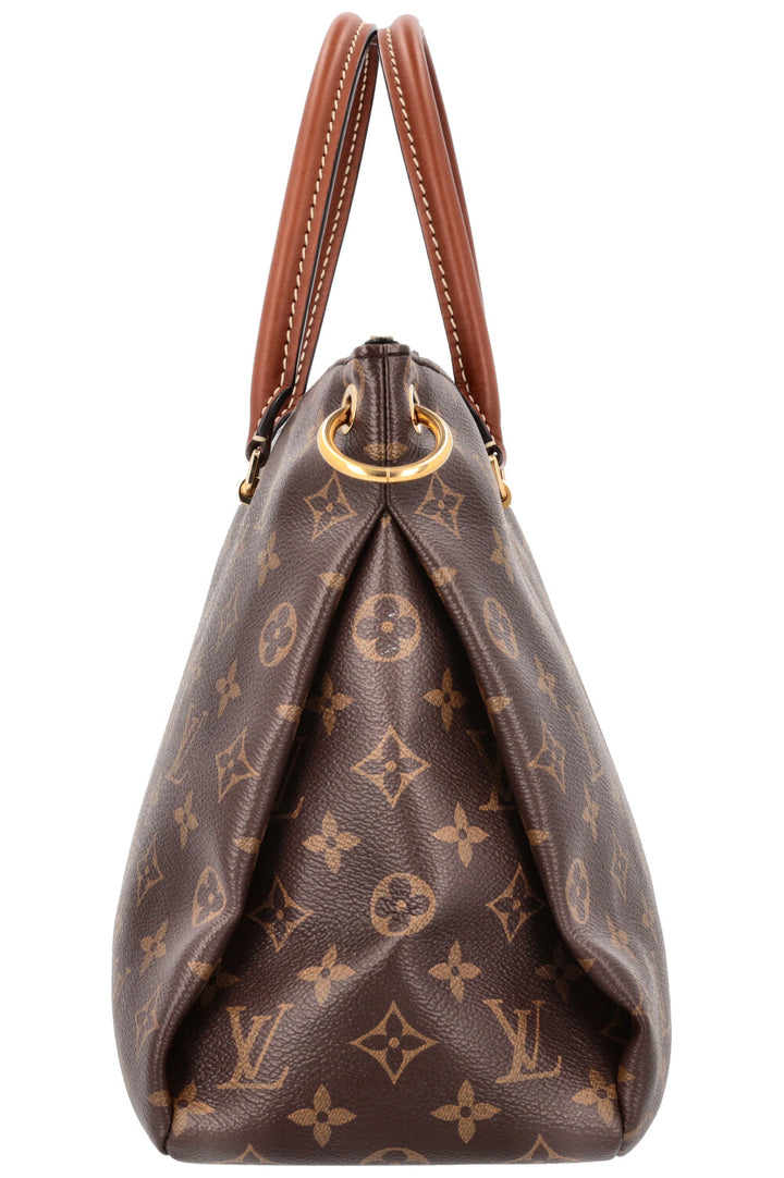 LOUIS VUITTON Pallas Tote Bag MNG Canvas