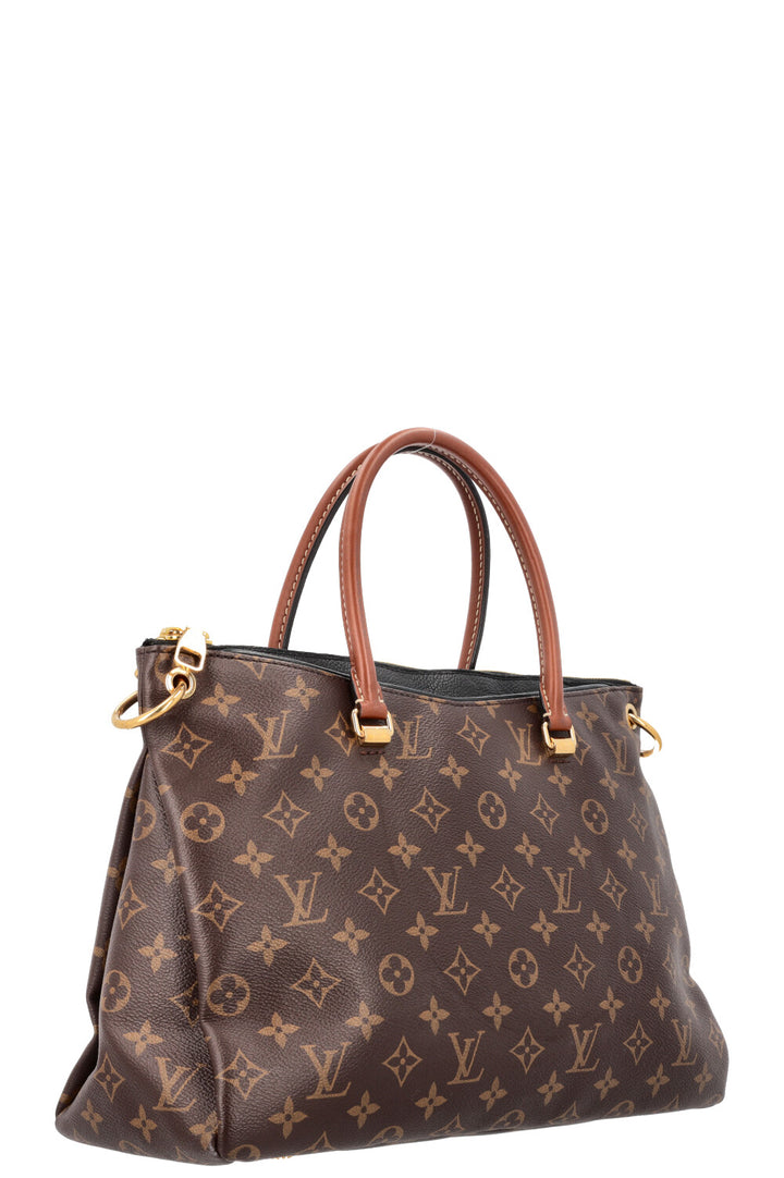 LOUIS VUITTON Pallas Tote Bag MNG Canvas