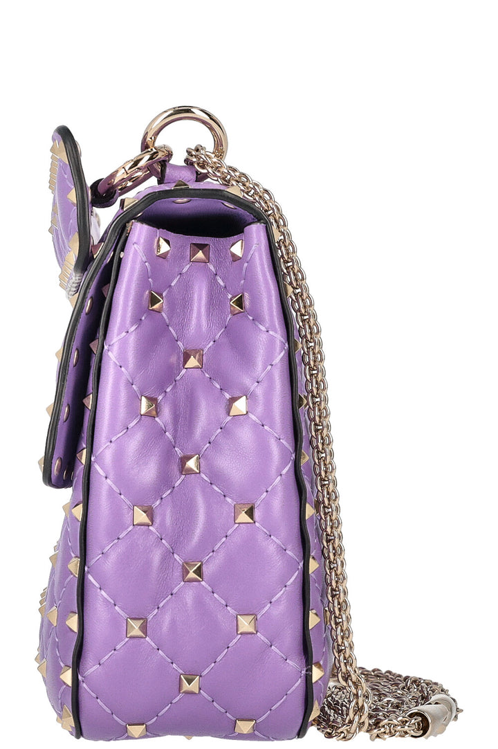 VALENTINO Sac Rockstud Spike moyen violet