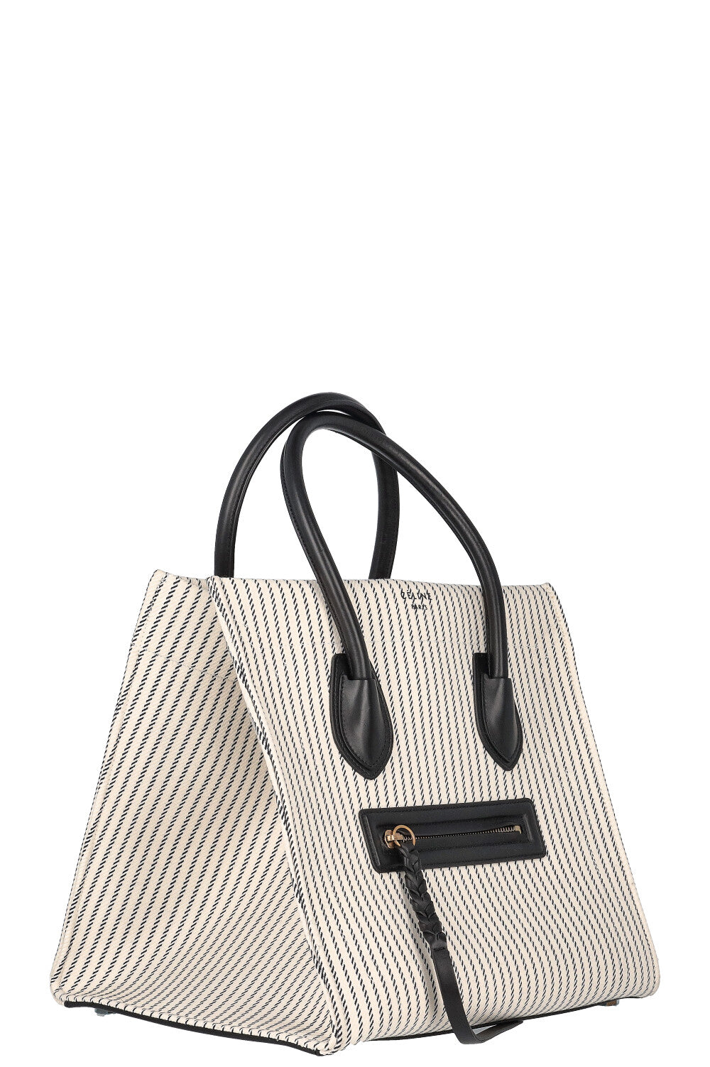 CELINE Phantom Medium Luggage Bag Canvas Striped REAWAKE