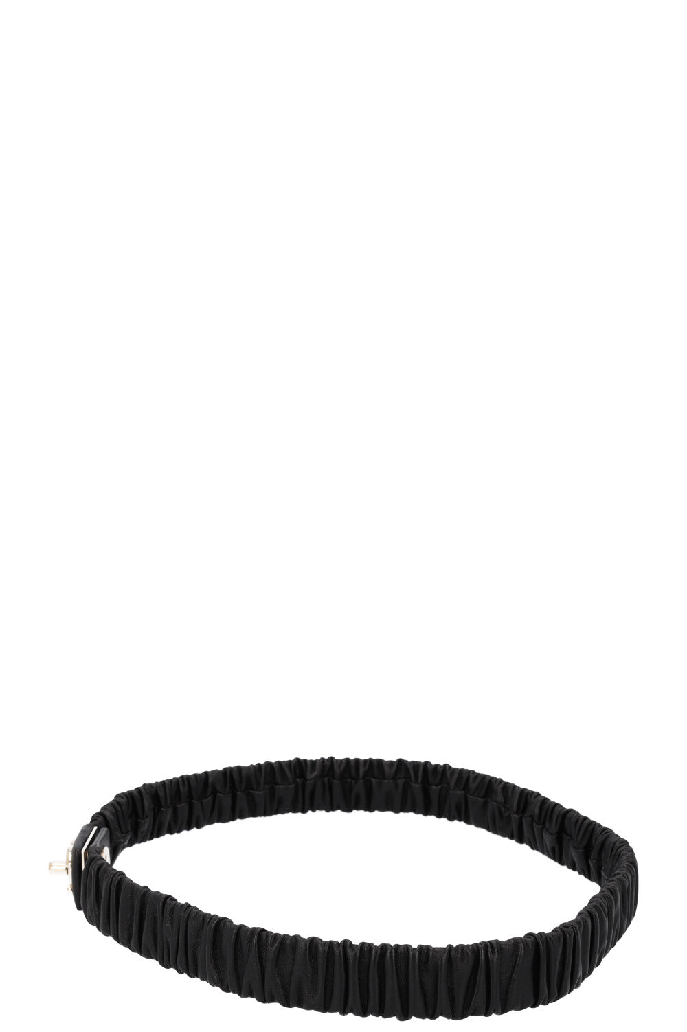 CHANEL 2022 Elastic Turnlock Waist Belt Black