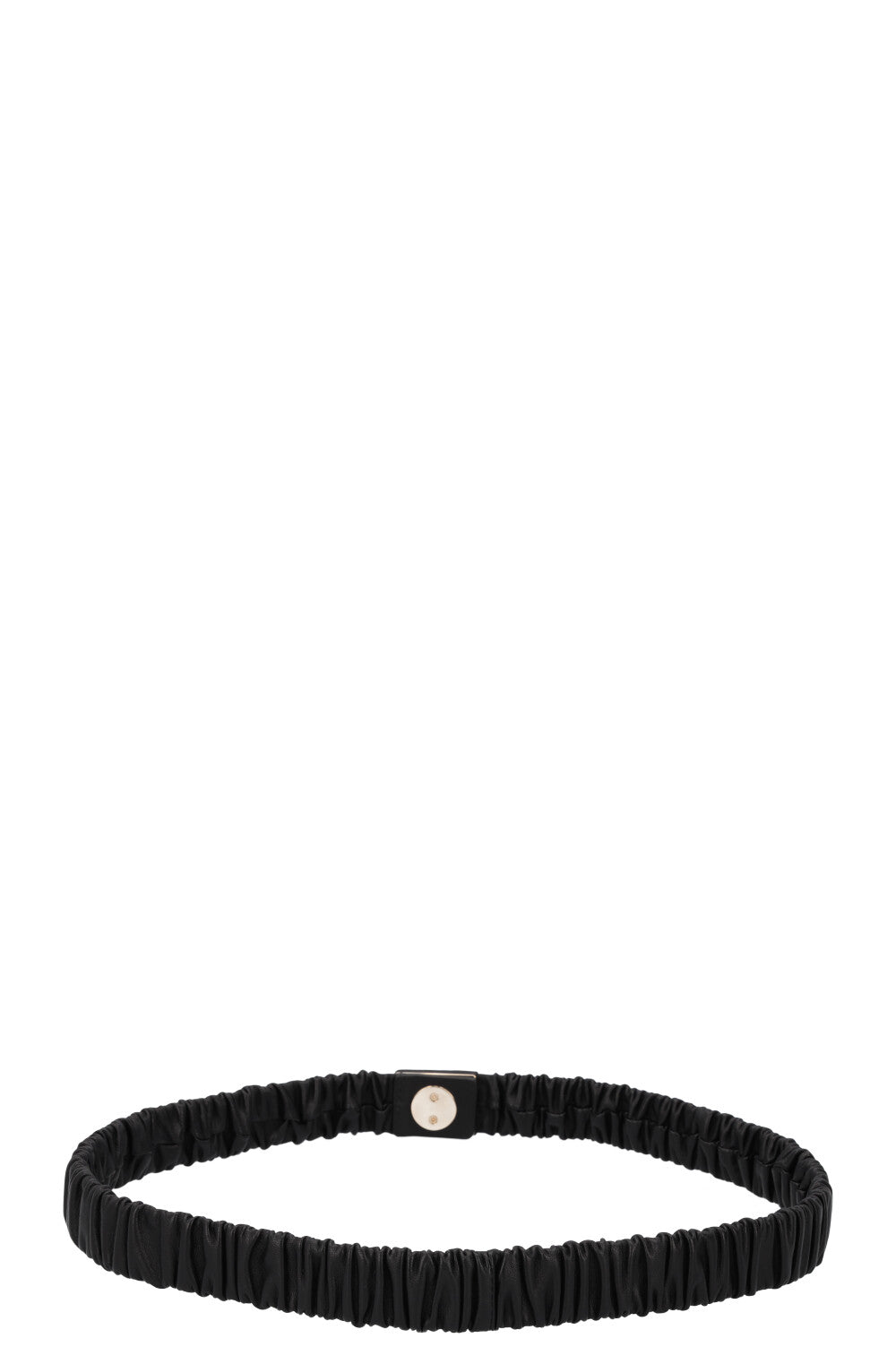 CHANEL 2022 Elastic Turnlock Waist Belt Black