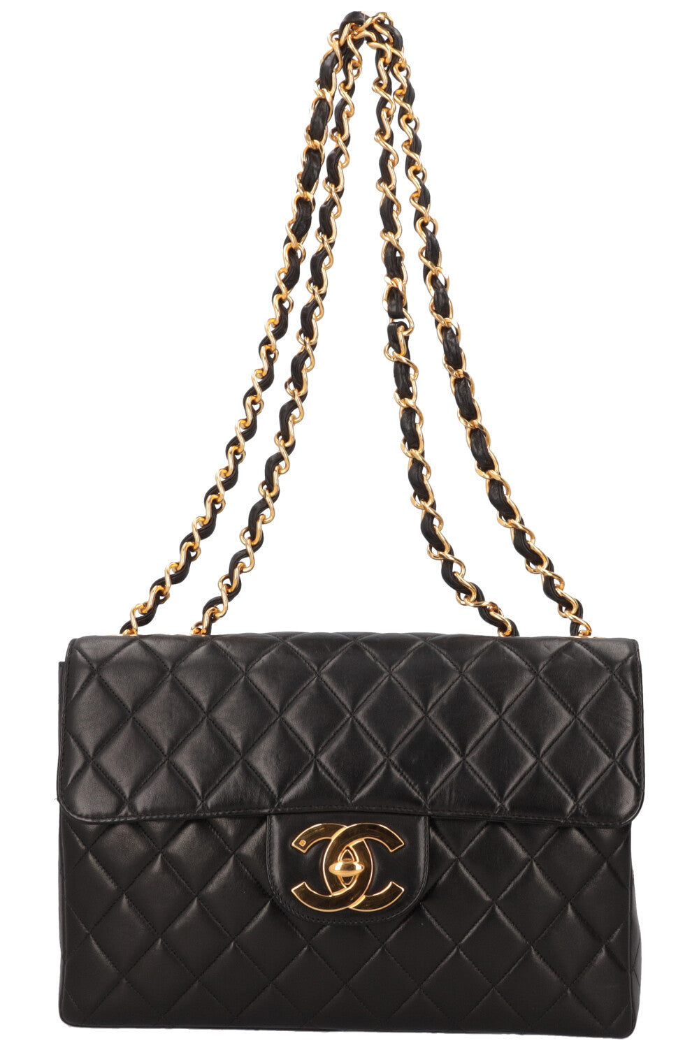 CHANEL Vintage Classic Single Flap Jumbo Black