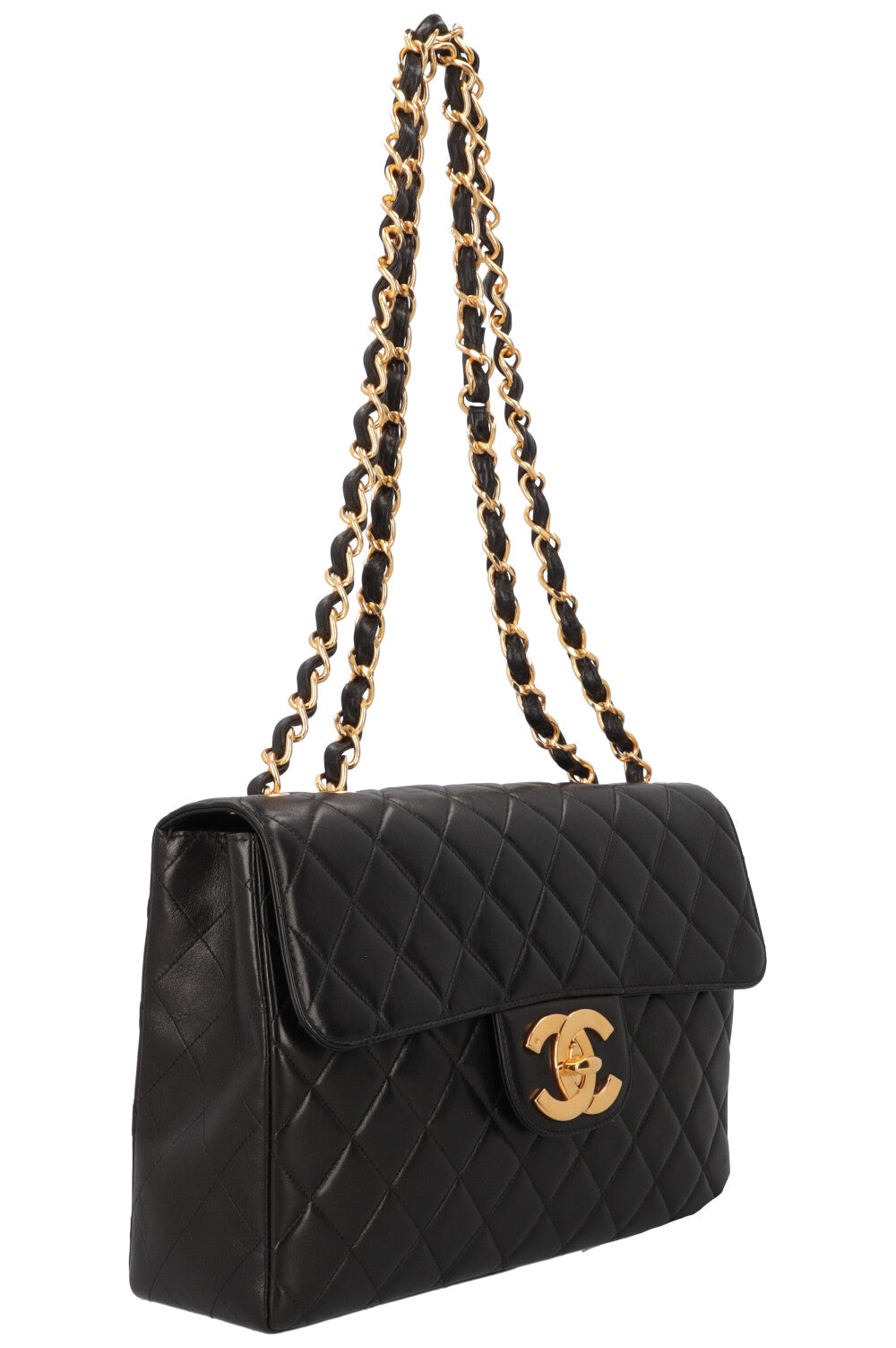 CHANEL Vintage Classic Single Flap Jumbo Black