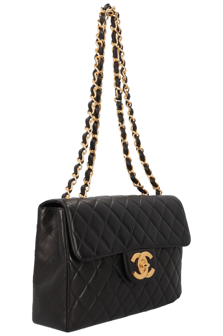 CHANEL Vintage Classic Single Flap Jumbo Noir