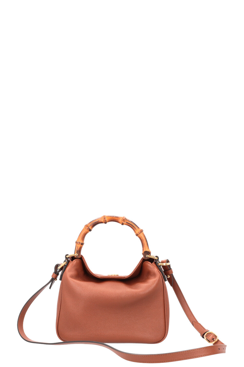 GUCCI Petit sac Diana Cuir Marron