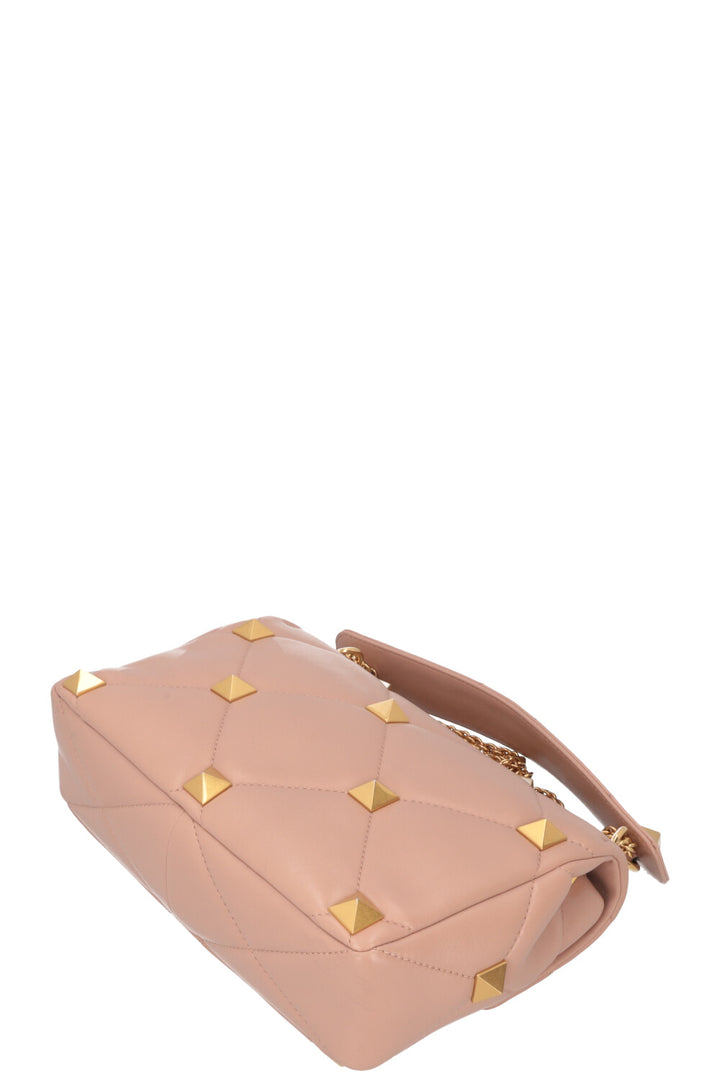 VALENTINO Roman Stud Top Handle Bag Nude