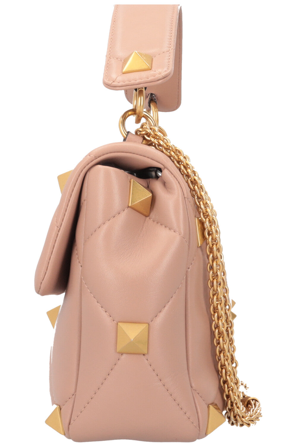 VALENTINO Roman Stud Top Handle Bag Nude