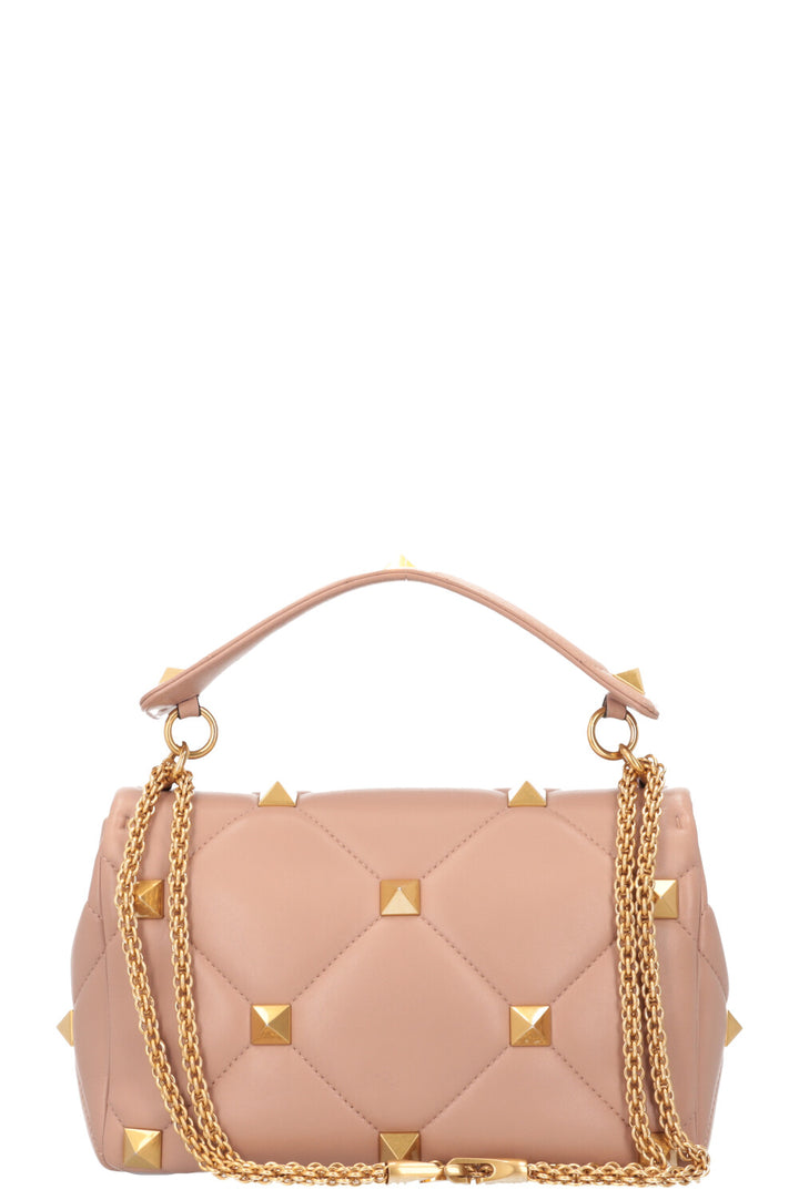 VALENTINO Roman Stud Top Handle Bag Nude