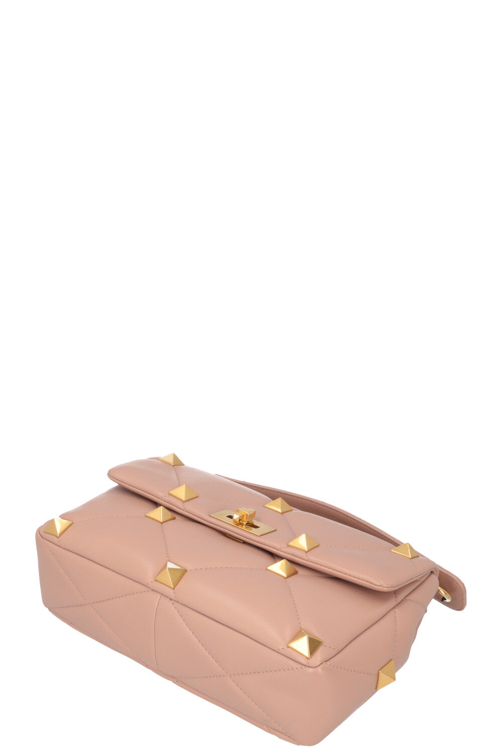 VALENTINO Roman Stud Top Handle Bag Nude