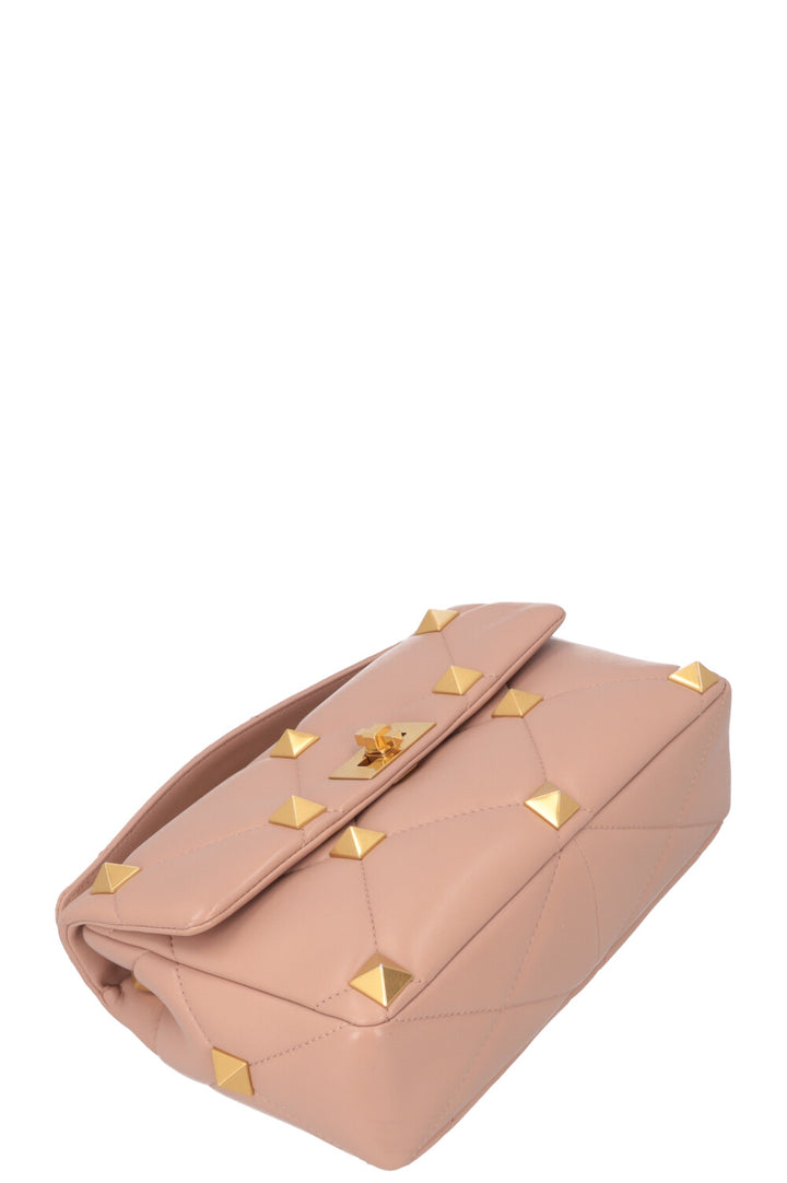 VALENTINO Roman Stud Top Handle Bag Nude