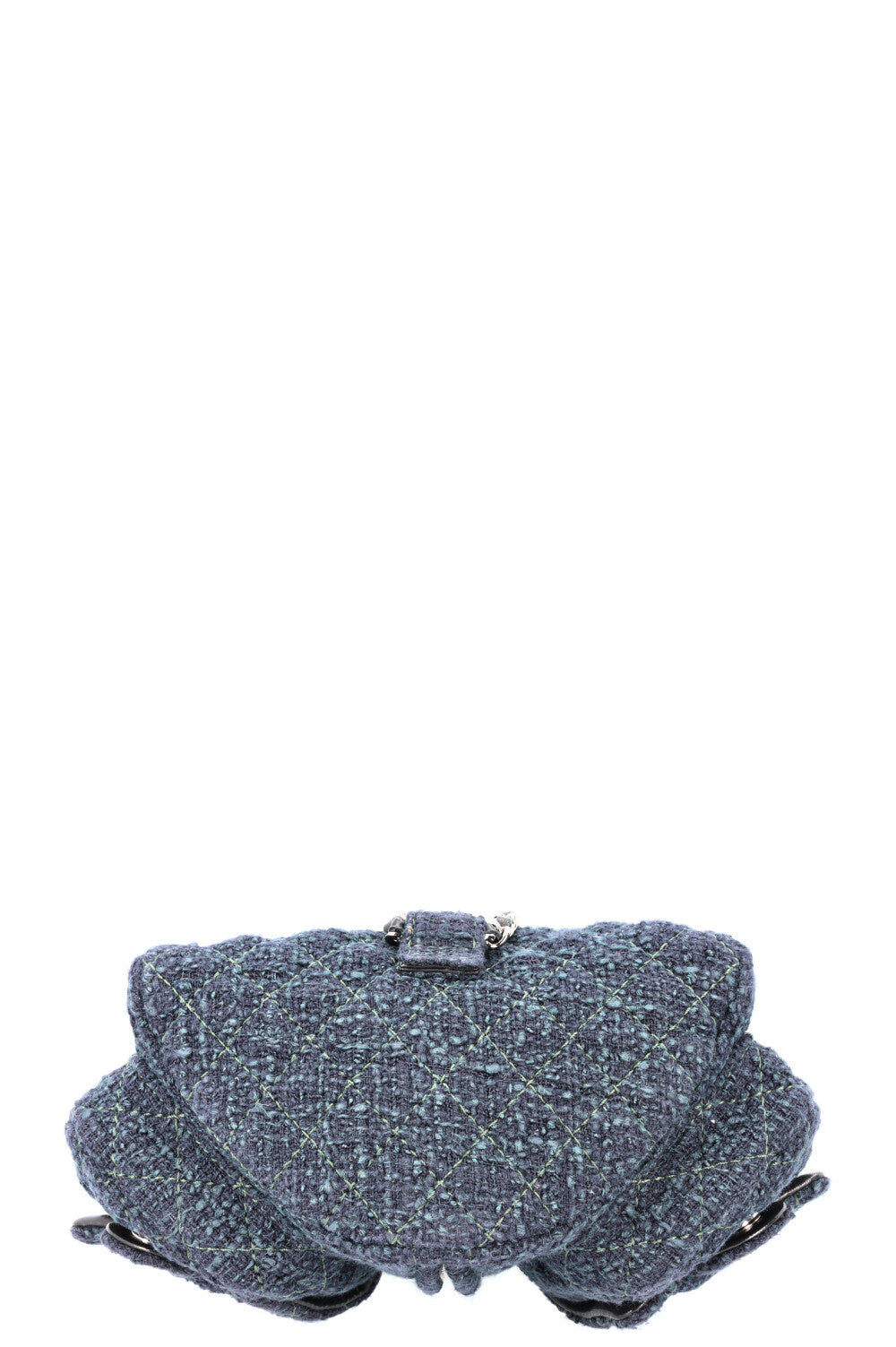 CHANEL Sac à dos est de retour Tweed Marine