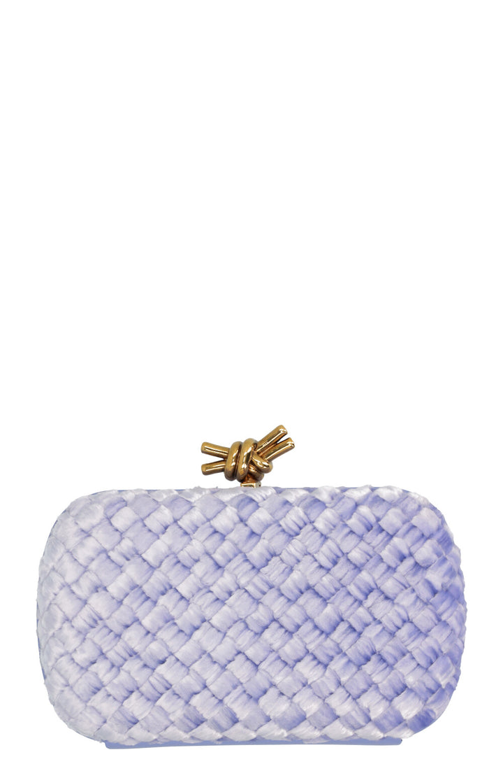 BOTTEGA VENETA Pochette Knot Velours Intrecciato Violet