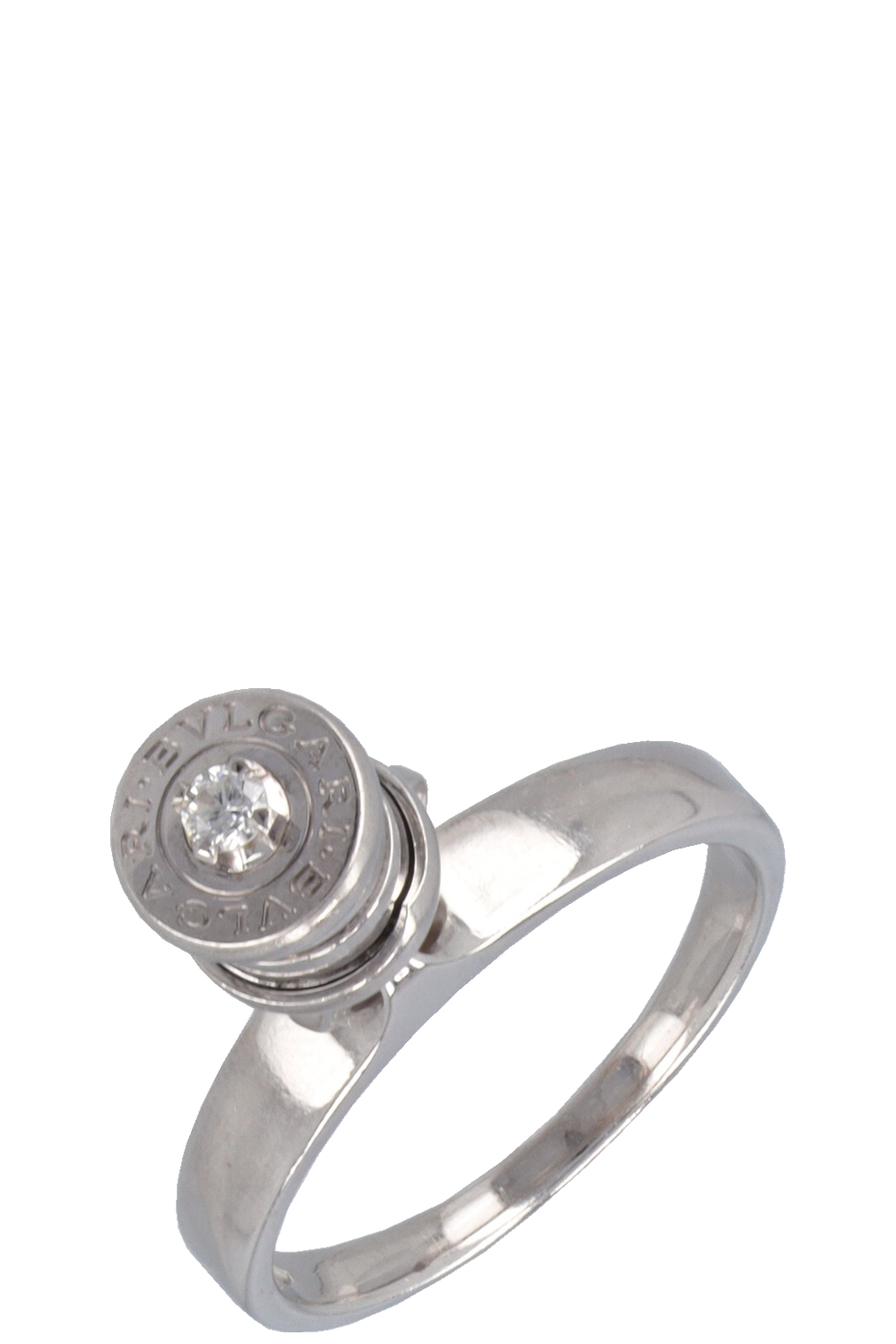 BVLGARI B.Zero1 Diamond Charm Ring White Gold