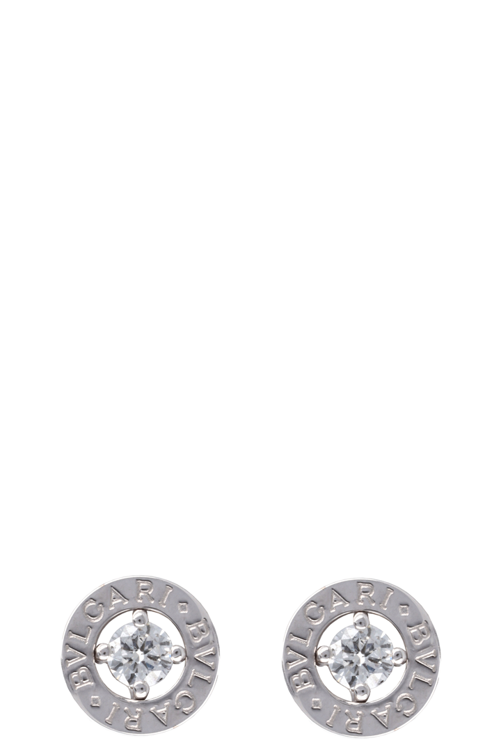 BVLGARI Earrings 18K White Gold with Diamond