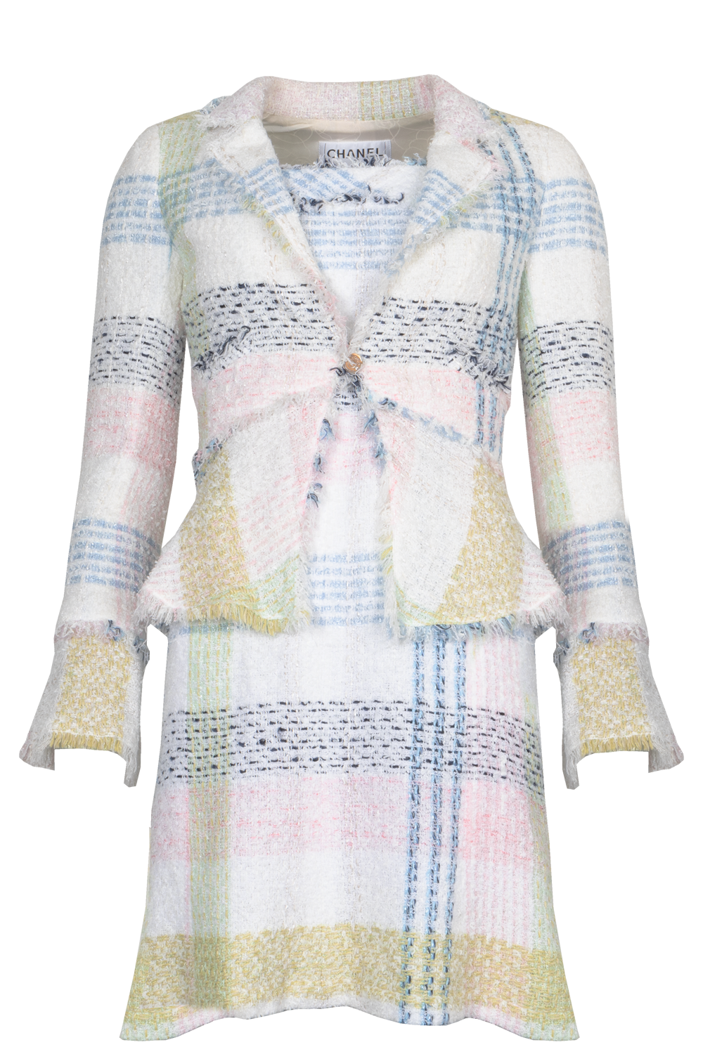 CHANEL 2005 Tweed Two Piece Pastel