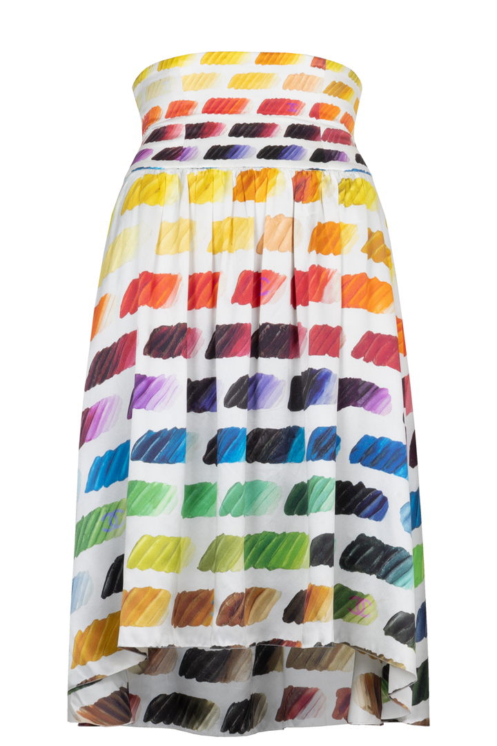 CHANEL 2014 Skirt Silk Multicolor