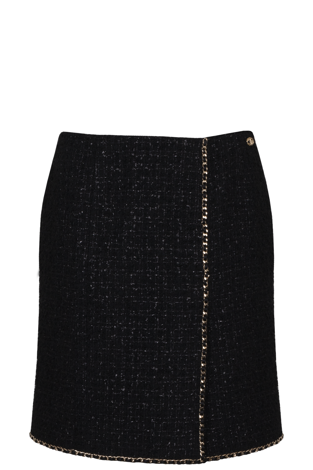 CHANEL Tweed Skirt Black