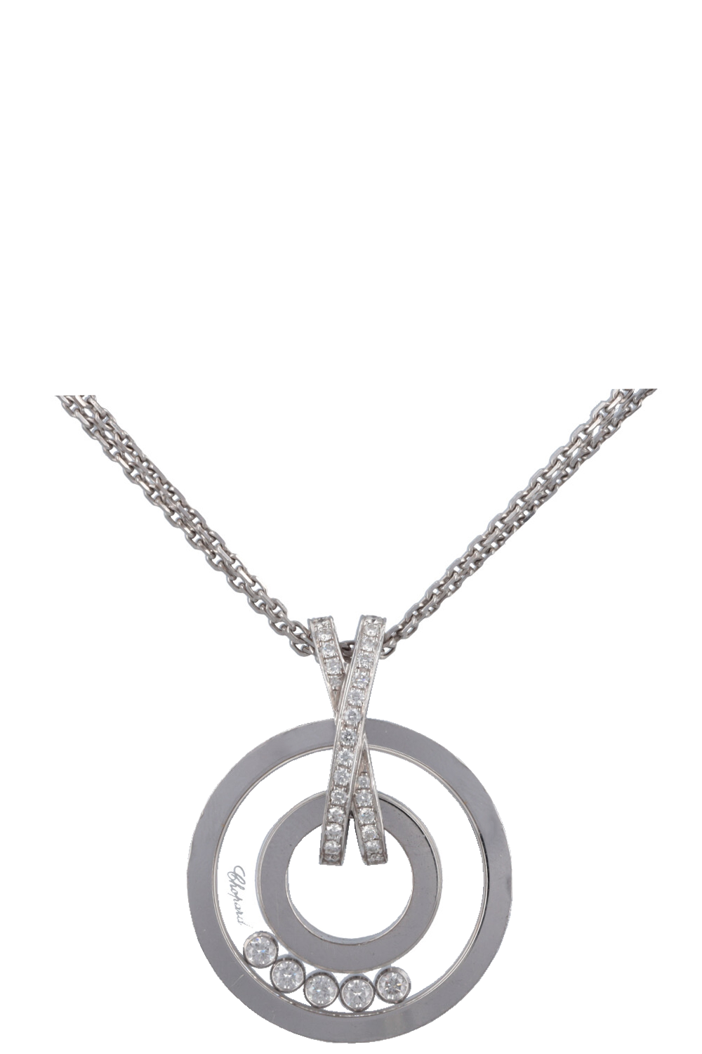 CHOPARD Happy Spirit Necklace 18k Whitegold Diamonds