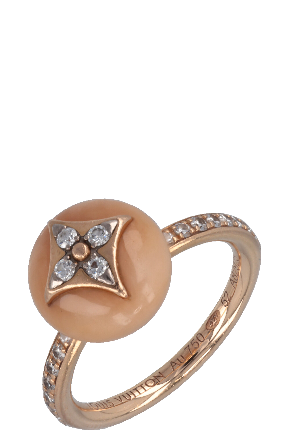 LOUIS VUITTON Color Blossom Ring Rosegold Opal