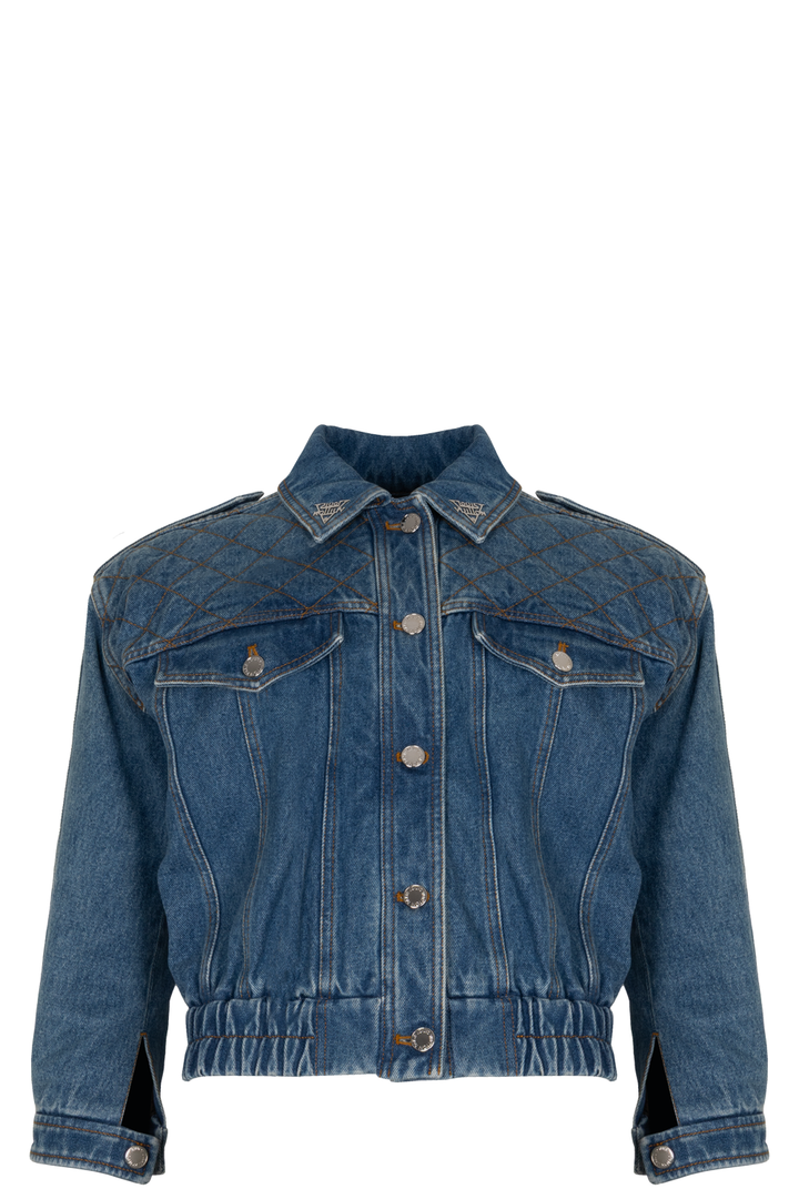 LOUIS VUITTON Denim Bomber Jacket Blue