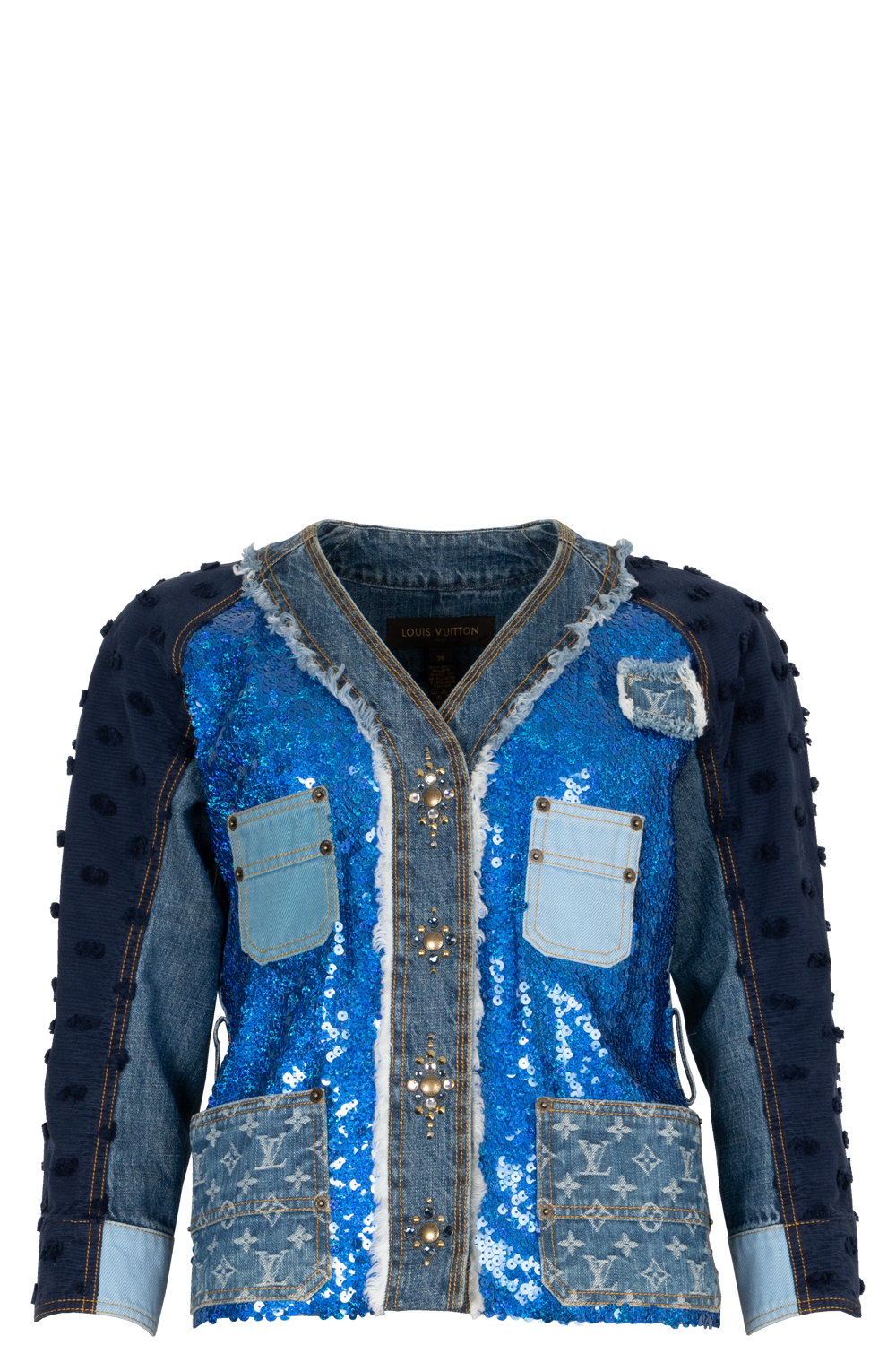 LOUIS VUITTON Denim Jacket Sequins SS 2005