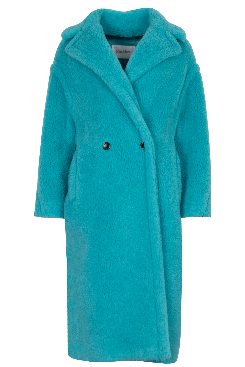 MAX MARA Teddy Bear Icon Coat Turquoise