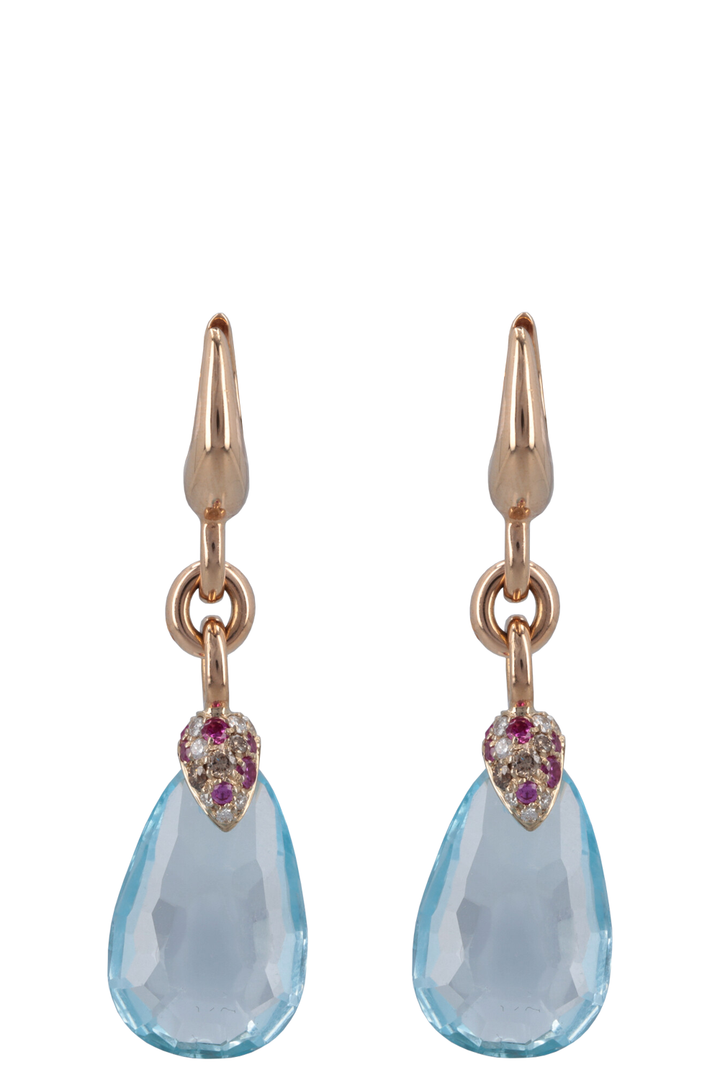 POMELLATO Earrings Pink Saphire und Topaz