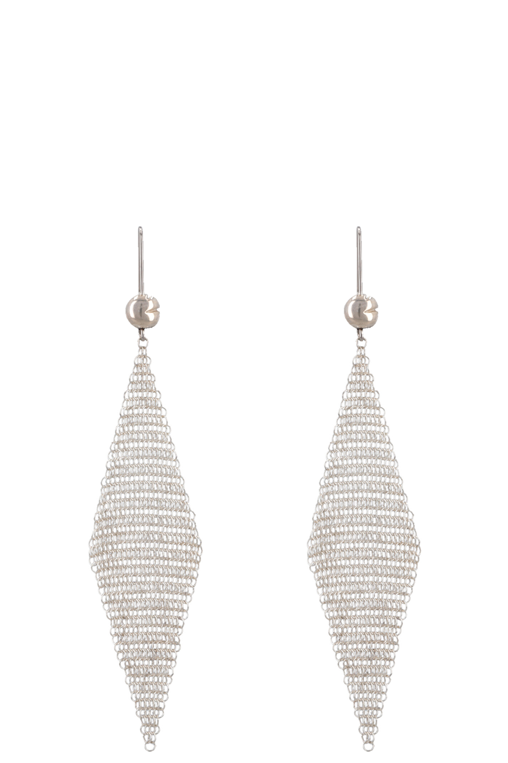 TIFFANY&CO. Mesh Earrings Sterling Silver