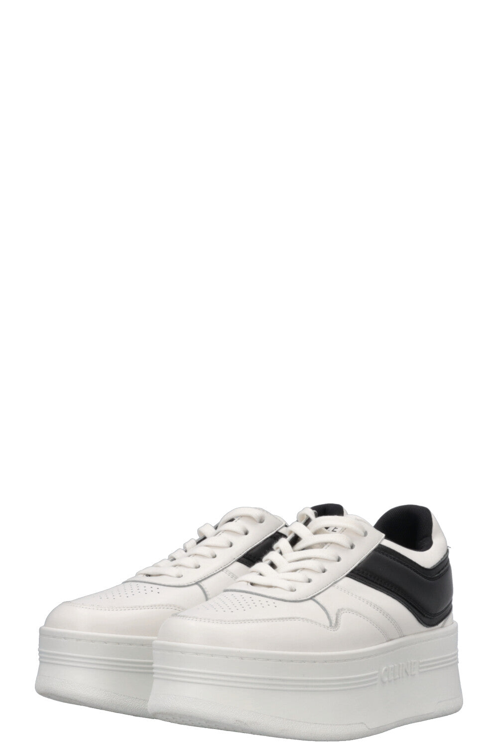 CELINE Block Sneakers Black White