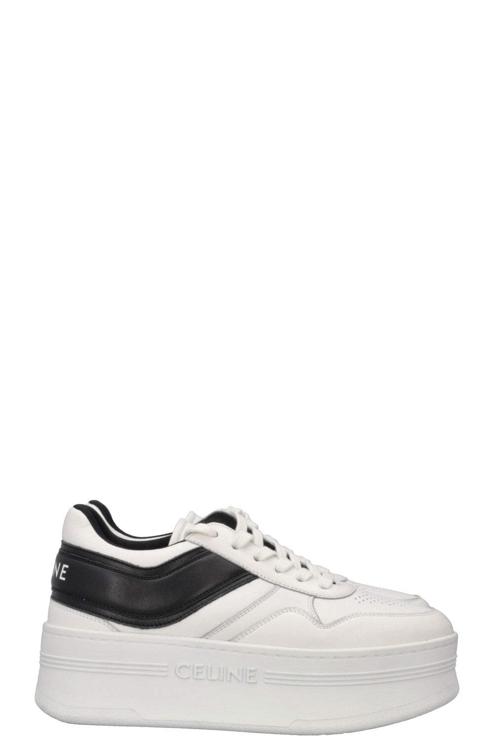 CELINE Block Sneakers Black White