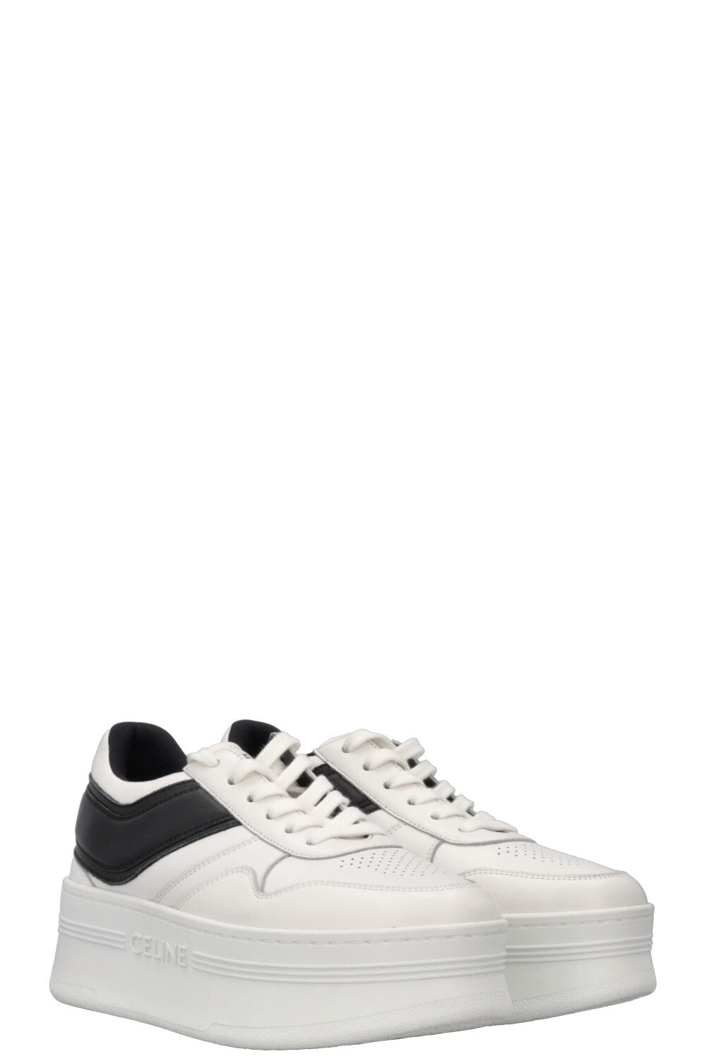 CELINE Block Sneakers Black White