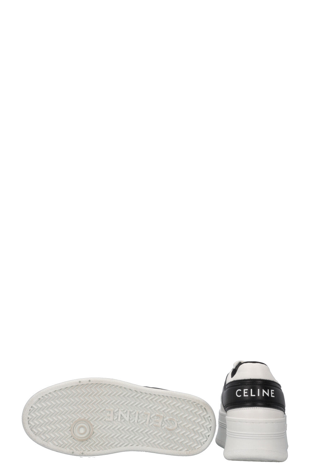 CELINE Block Sneakers Black White