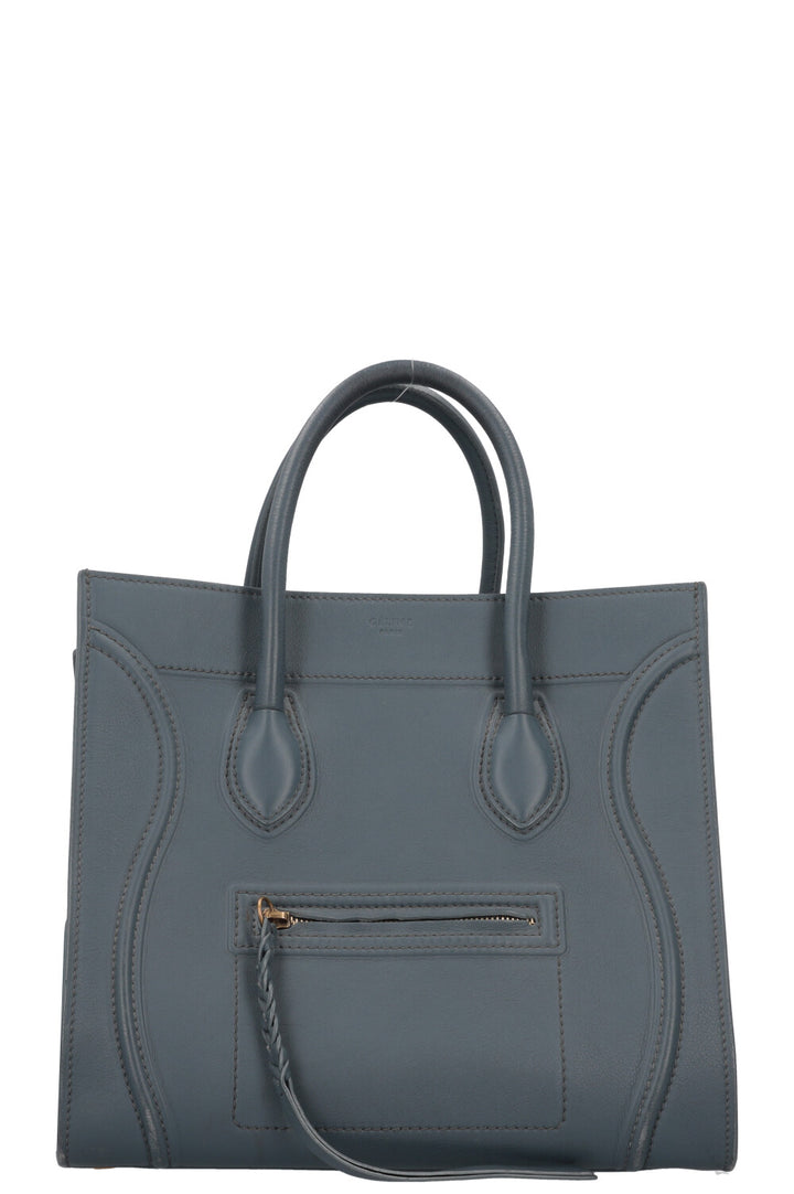 CELINE Medium Phantom Luggage Bag Leather Blue