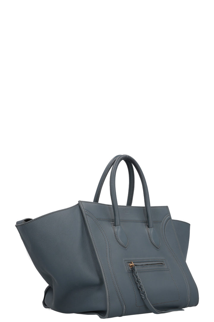 Sac à bagages CELINE Medium Phantom Cuir Bleu