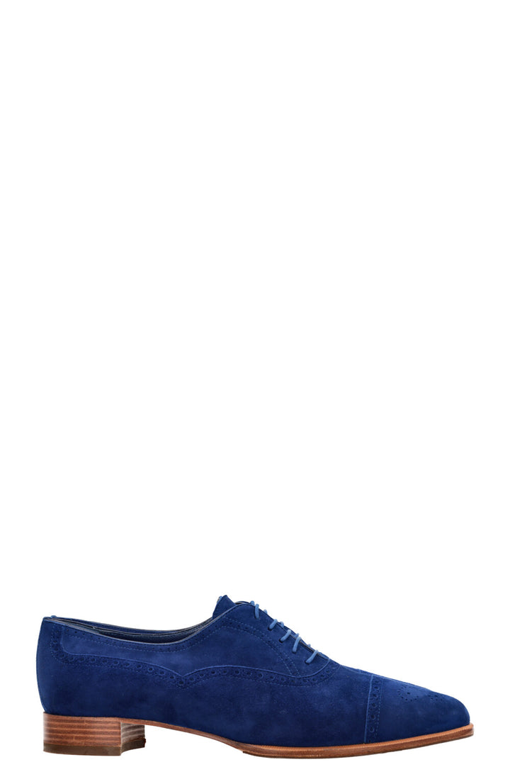 MANOLO BLAHNIK Flats Suede Blue