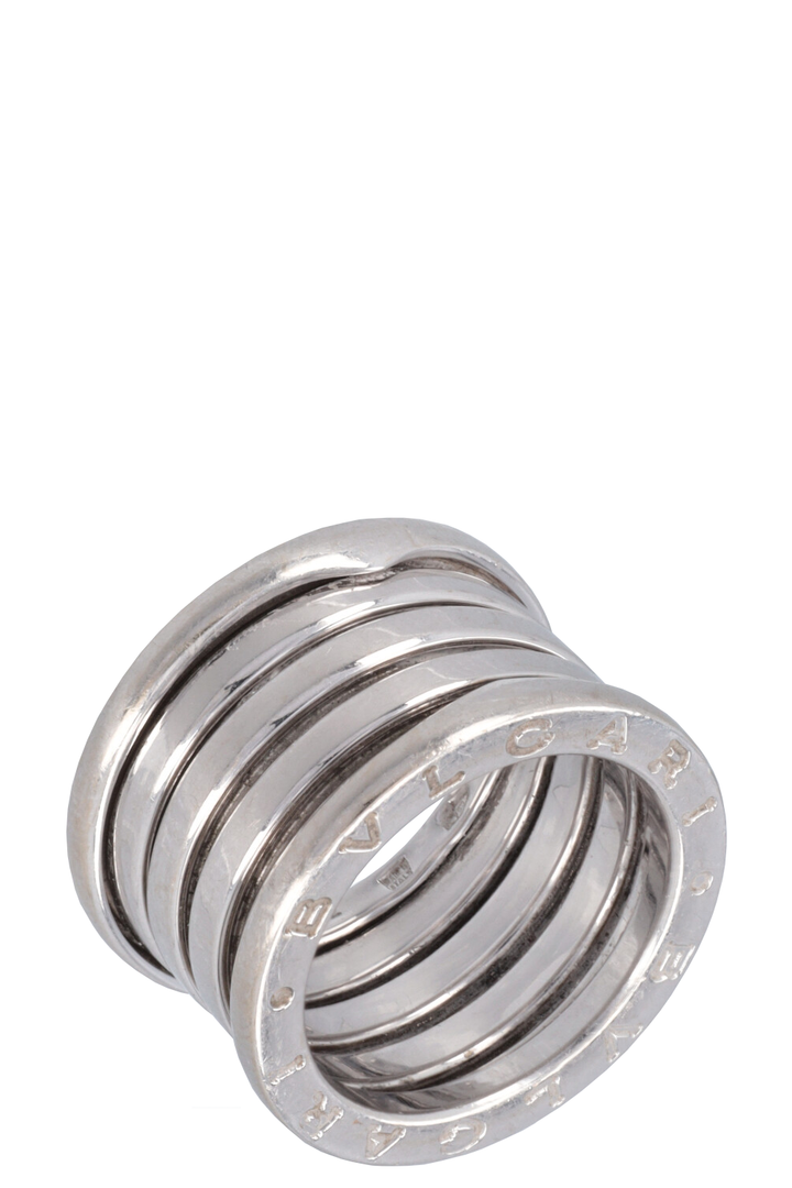 BVLGARI B.Zero 4 Band Ring White Gold