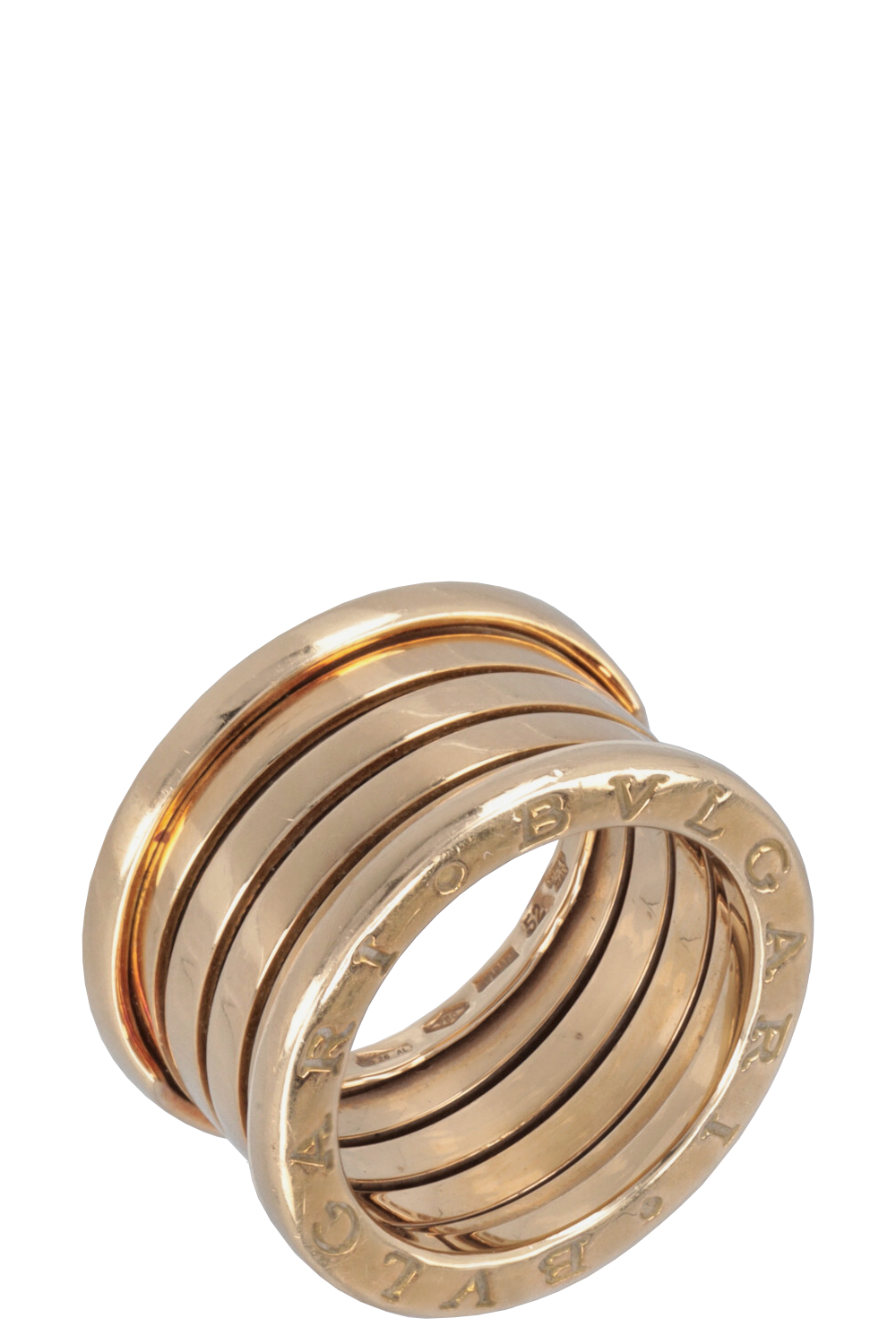 BVLGARI B.Zero 4 Band Ring Yellow Gold