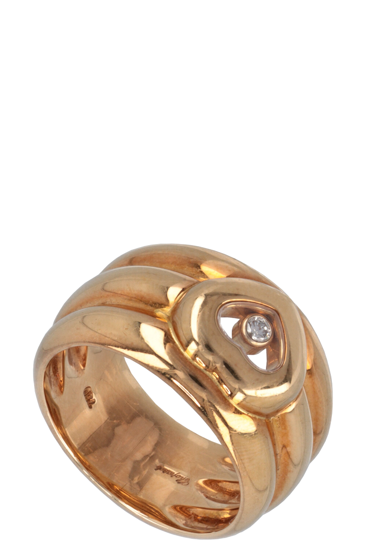 CHOPARD Happy Diamond Heart Ring Yellow Gold