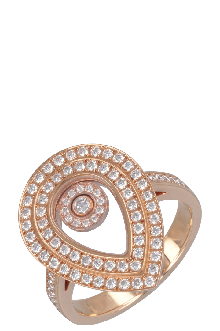 CHOPARD Happy Diamonds Ring 18k Rosegold Diamonds