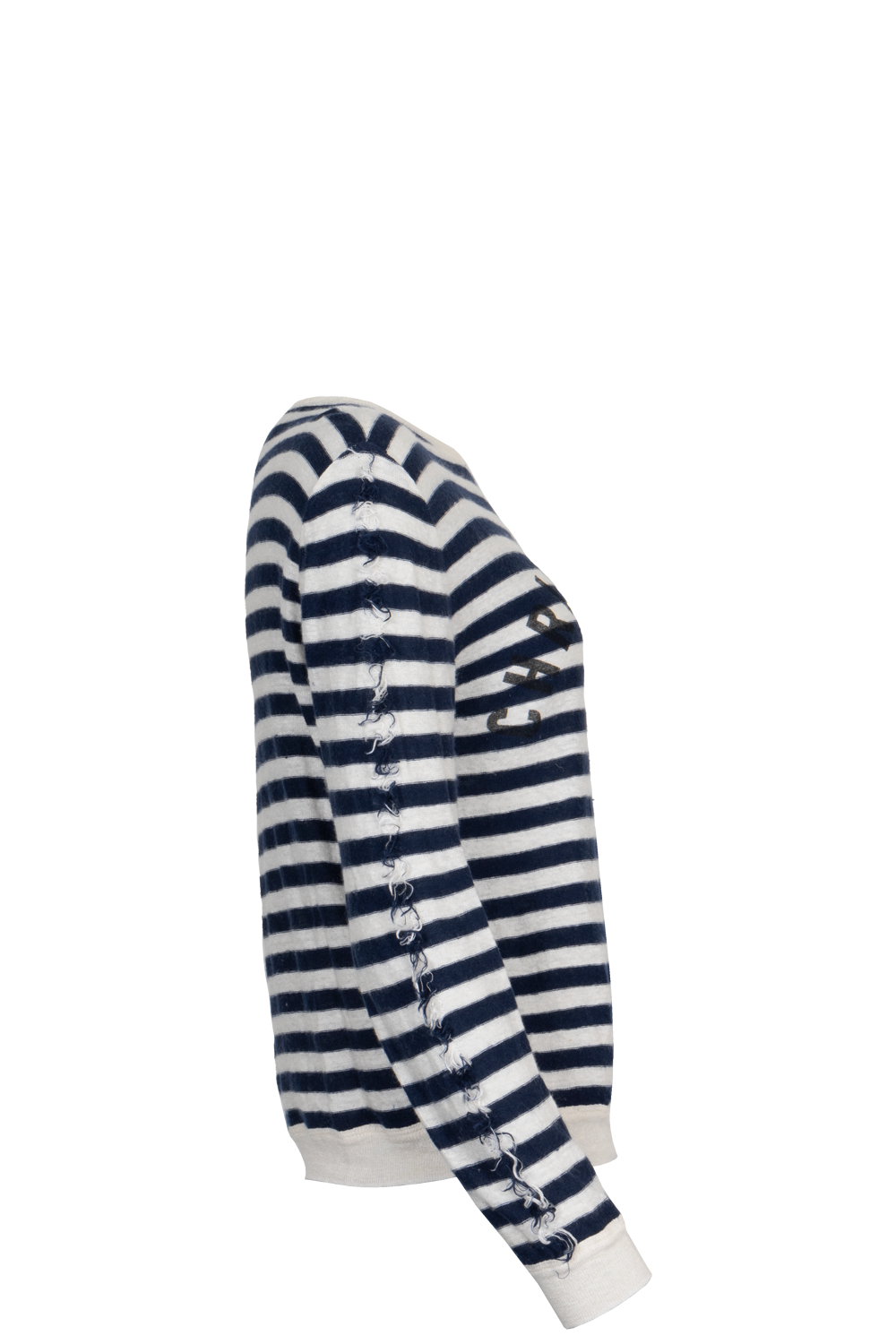 CHRISTIAN DIOR Logo Top Striped Blue White