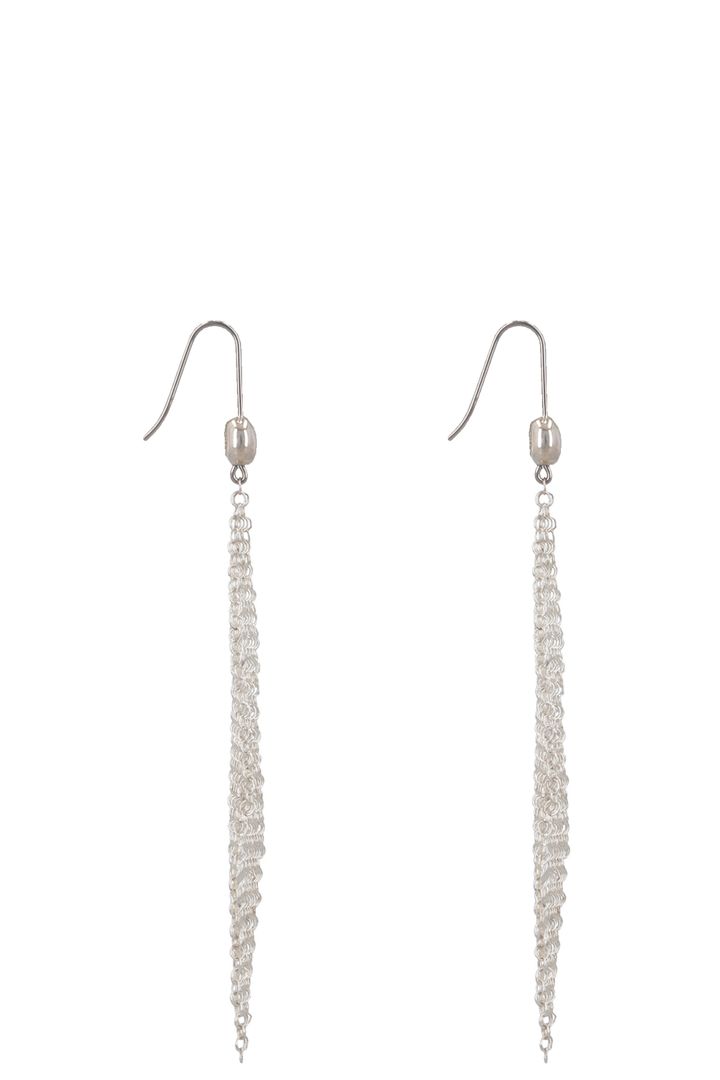 TIFFANY&CO. Mesh Earrings Sterling Silver