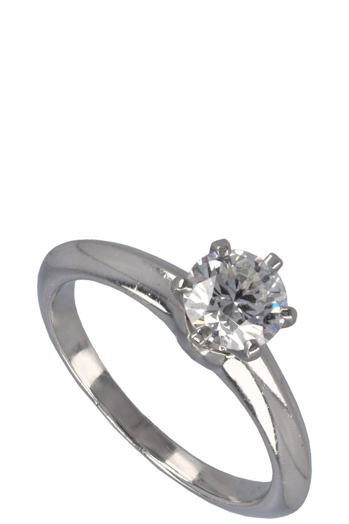 TIFFANY&CO. Solitaire Ring Diamond Platinum