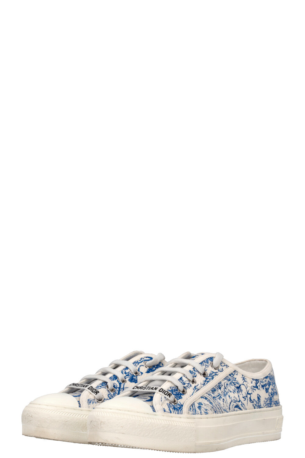 CHRISTIAN DIOR Walk N Dior Toile De Jouy Sneaker White