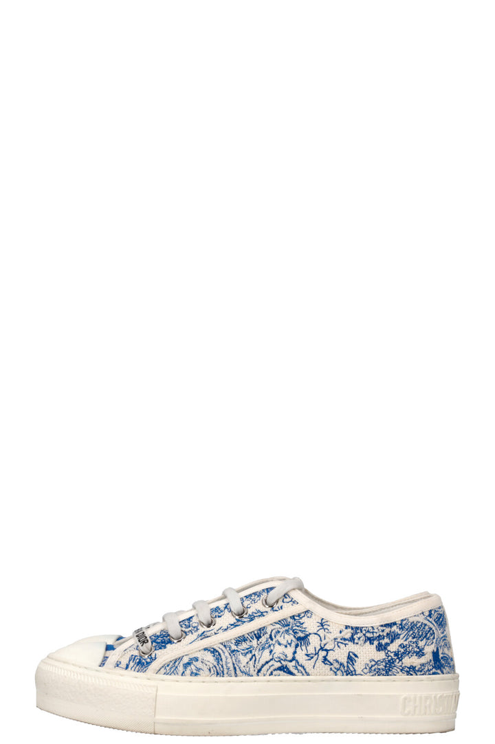 CHRISTIAN DIOR Walk N Dior Toile De Jouy Sneaker White