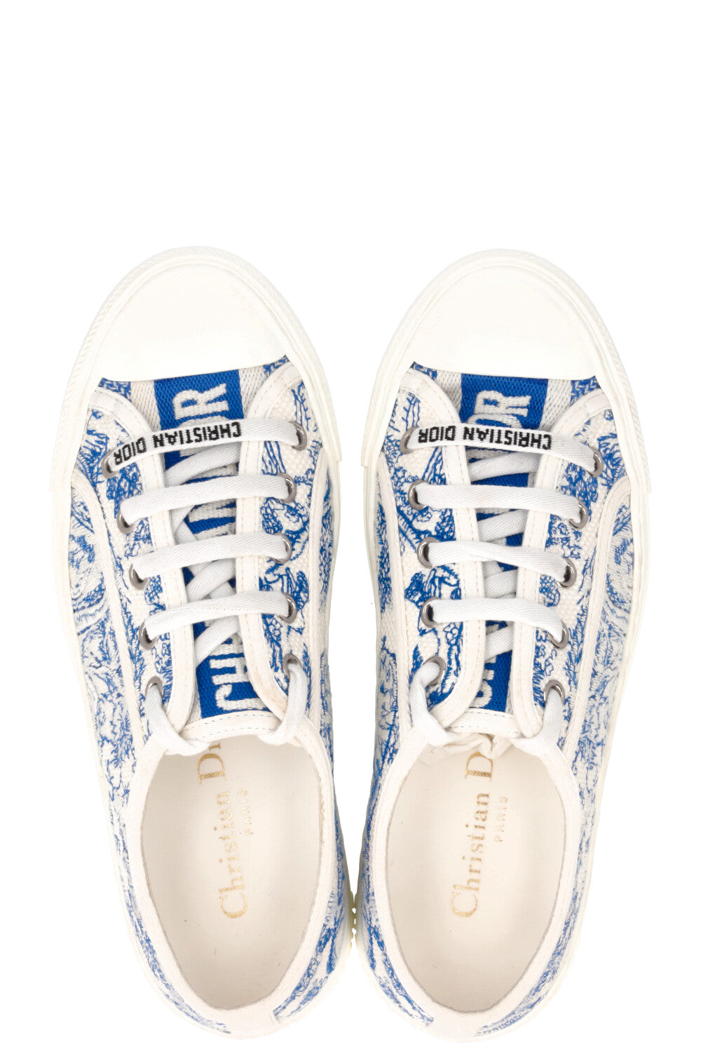 CHRISTIAN DIOR Walk N Dior Toile De Jouy Sneaker White